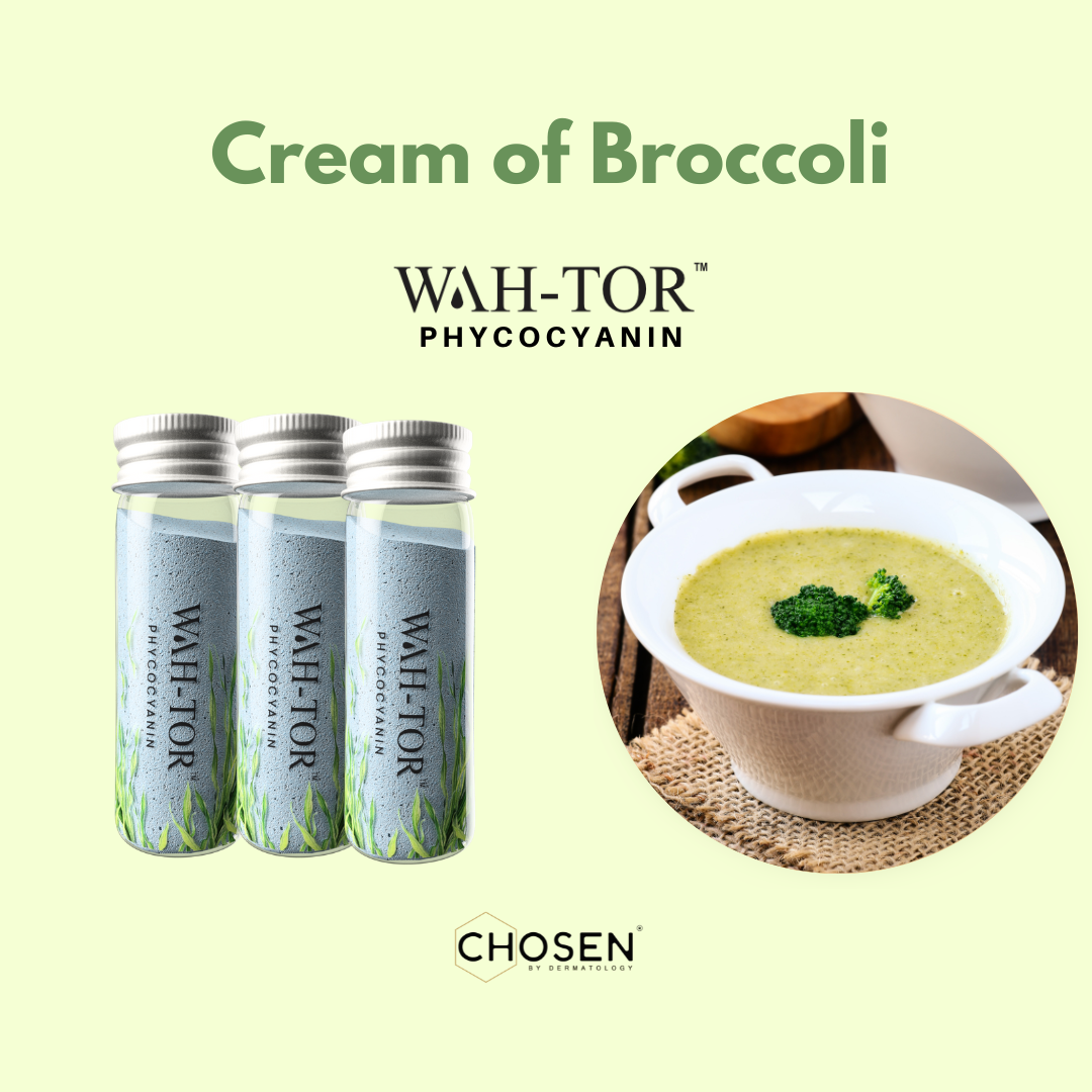 Cream of Broccoli with WAH-TOR™ Phycocyanin Collagen Builder