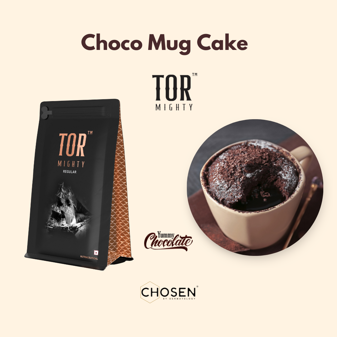 Choco Mug Cake with TOR™ Mighty Chocolate Collagen Supplement
