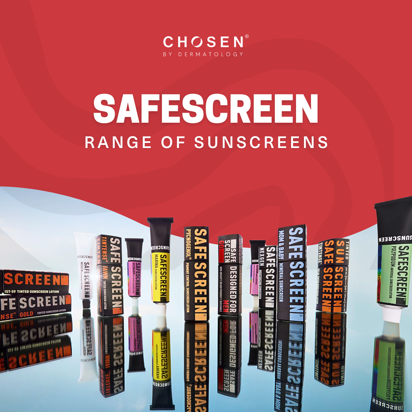 SAFESCREEN range of sunscreens