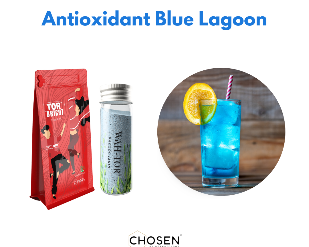 Antioxidant Blue Lagoon with WAH-TOR™ Phycocyanin & TOR™ Bright
