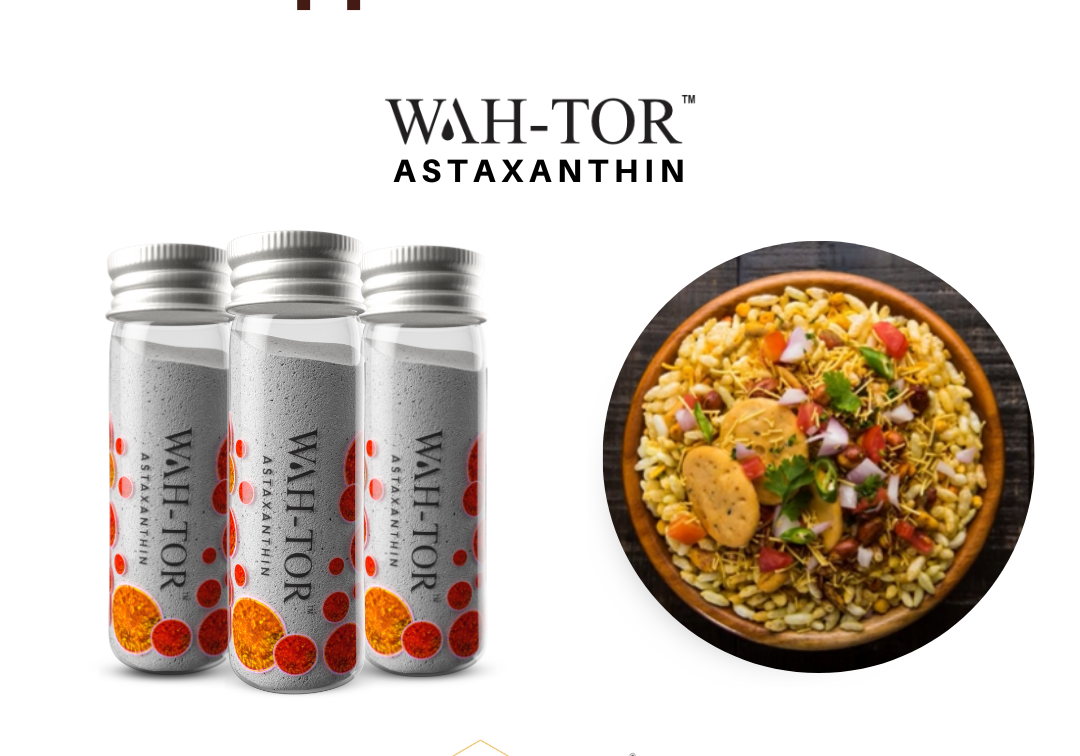 Apple Bhel Chat with WAH-TOR™ Astaxanthin Vegan Collagen Builder