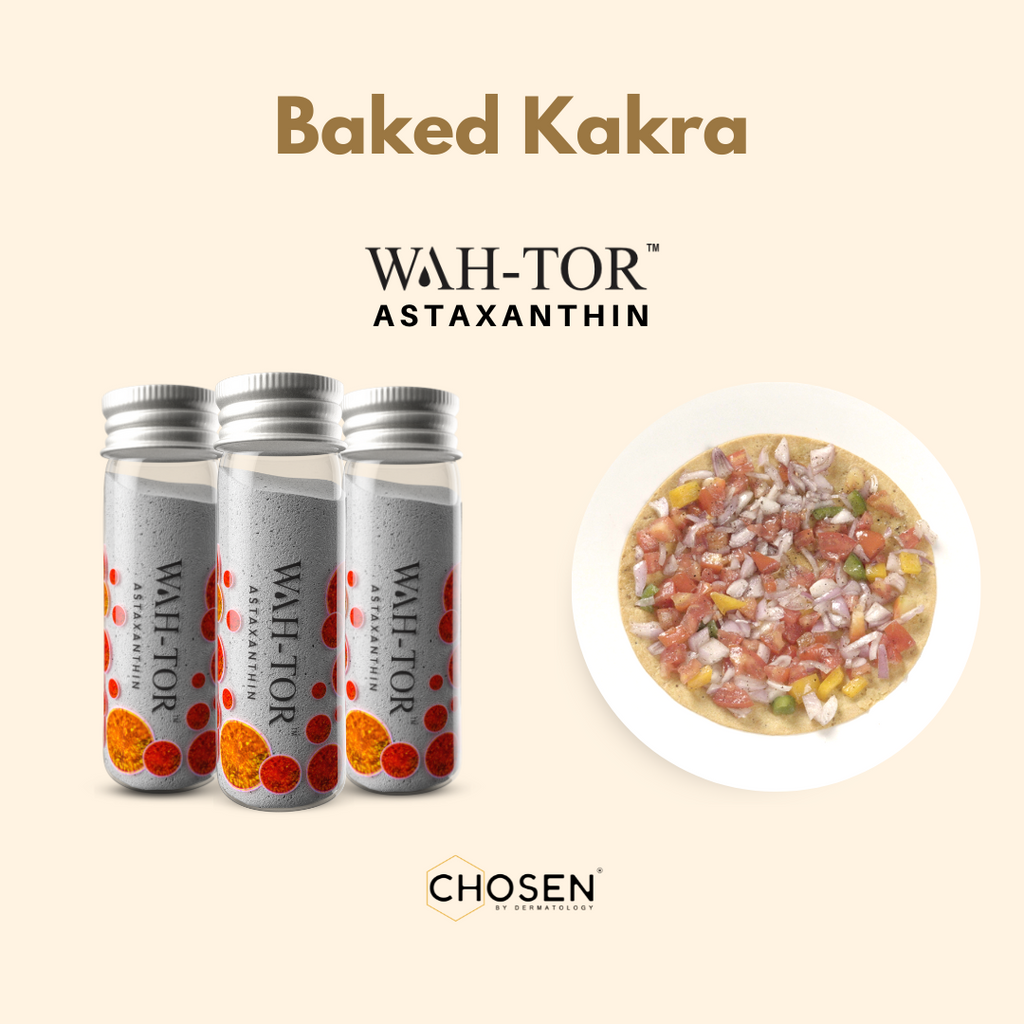 Baked Kakra with Astaxanthin Collagen Builder