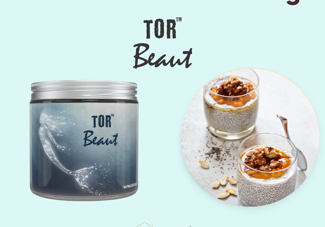 Chia Seed Fruit Pudding with TOR™ Beaut Collagen Supplement