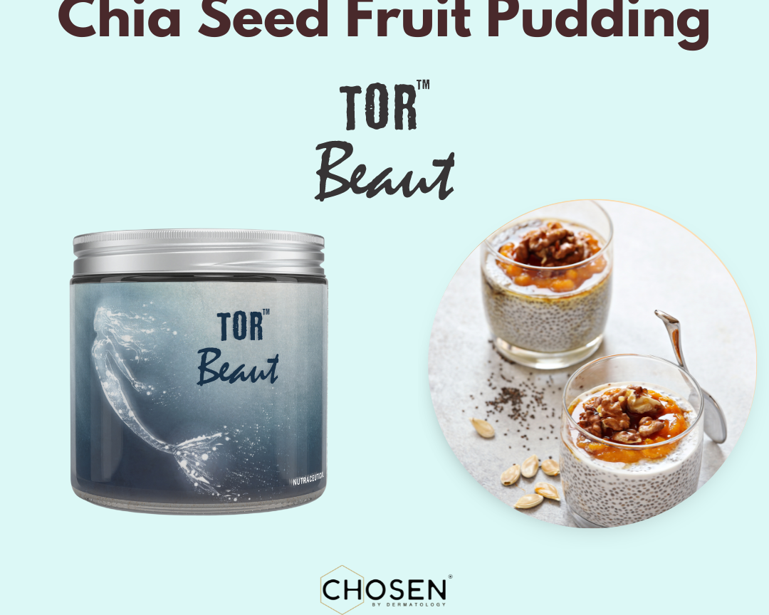 Chia Seed Fruit Pudding with TOR™ Beaut Collagen Supplement