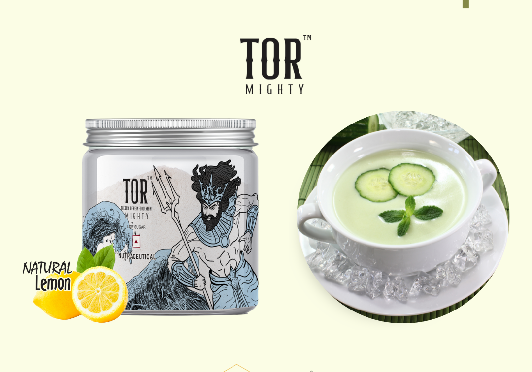 Chilled Cucumber Soup with TOR™ Mighty Marine Collagen Supplement