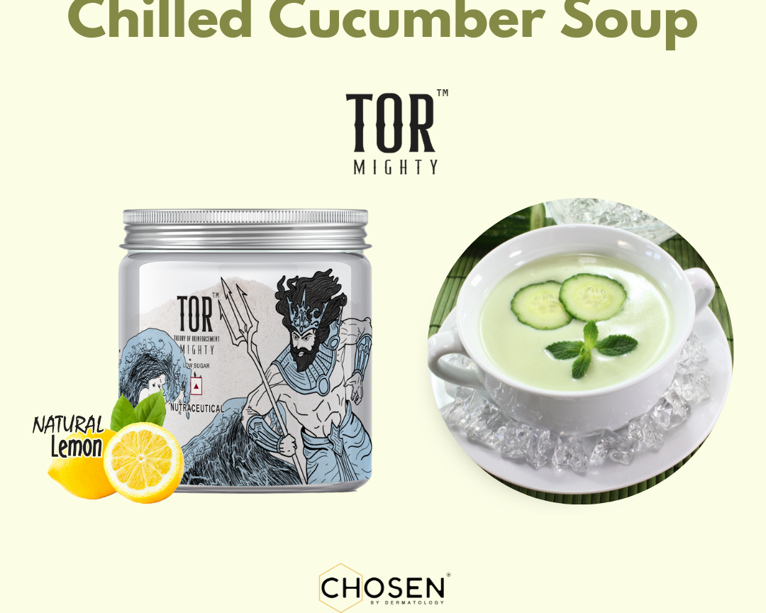 Chilled Cucumber Soup with TOR™ Mighty Marine Collagen Supplement