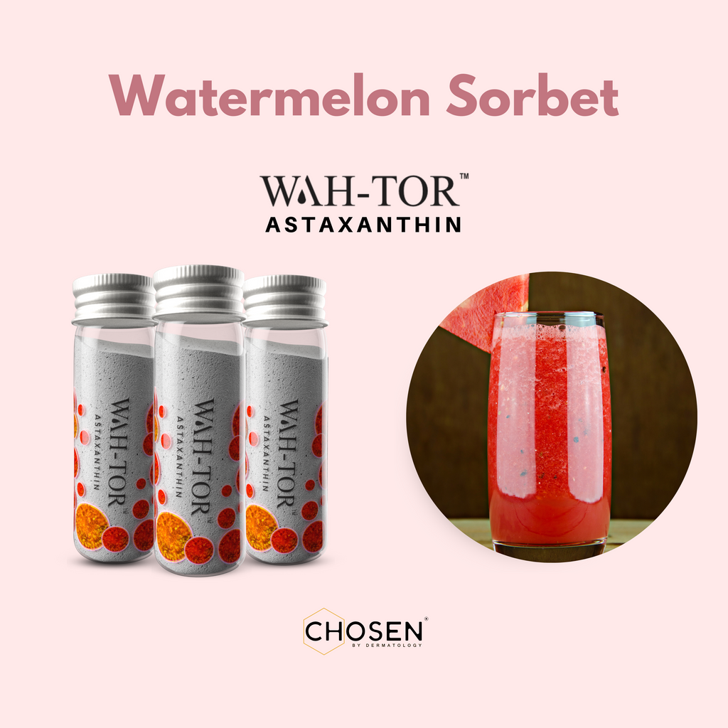 Watermelon Sorbet with WAH-TOR™  Astaxanthin Collagen Builder