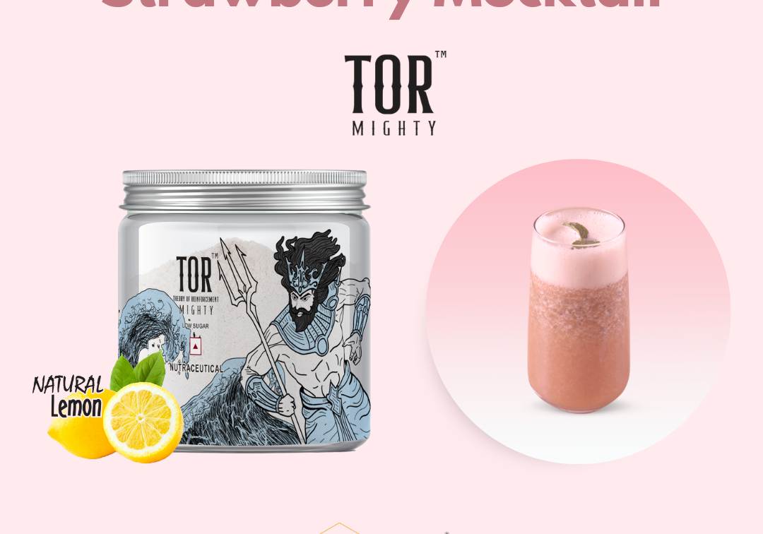 Strawberry Mocktail with TOR™ Mighty Collagen