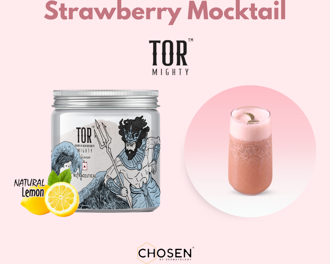 Strawberry Mocktail with TOR™ Mighty Collagen