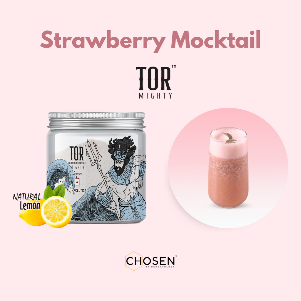 Strawberry Mocktail with TOR™ Mighty Collagen