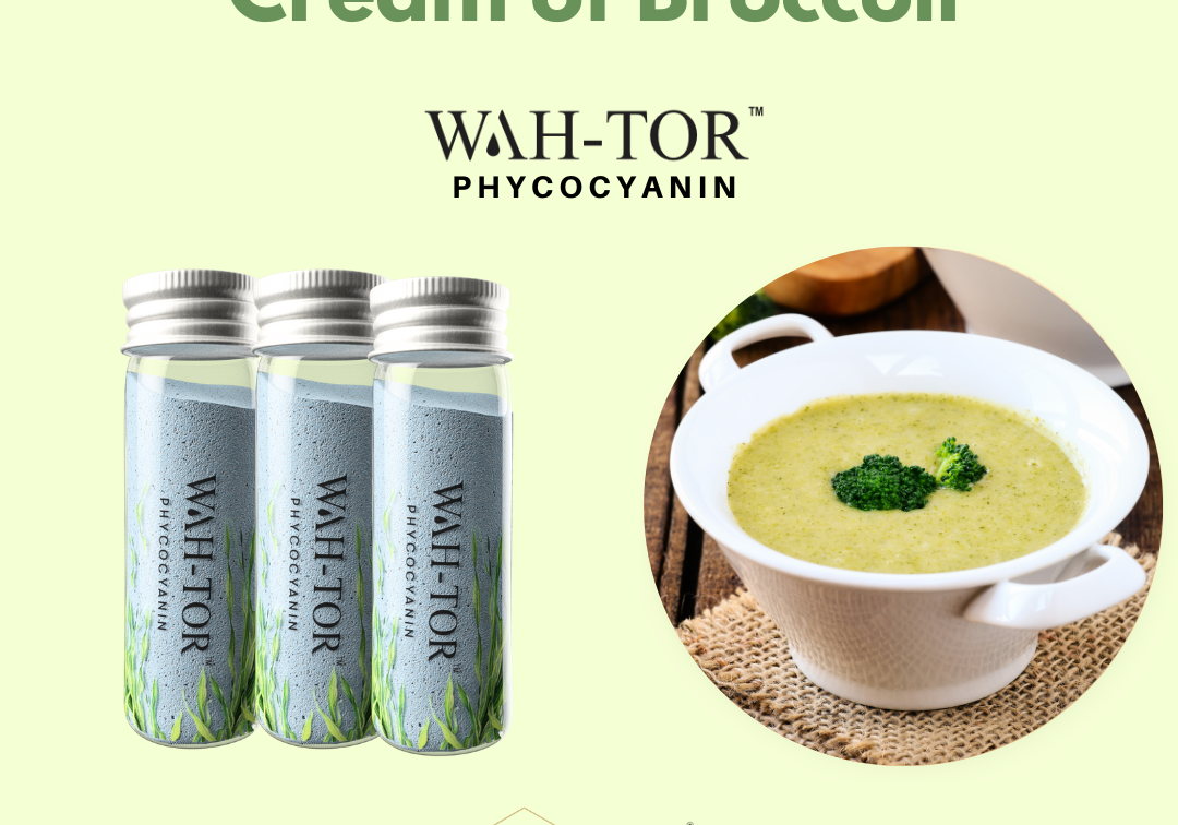 Cream of Broccoli with WAH-TOR™ Phycocyanin Collagen Builder