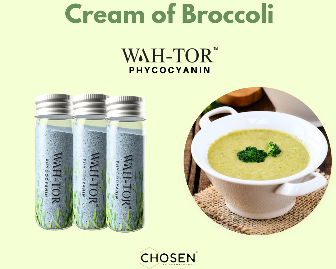 Cream of Broccoli with WAH-TOR™ Phycocyanin Collagen Builder