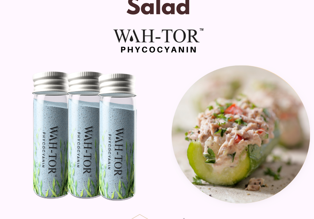 Creamy Indian Summer Salad with WAH-TOR™ Phycocyanin Collagen Builder