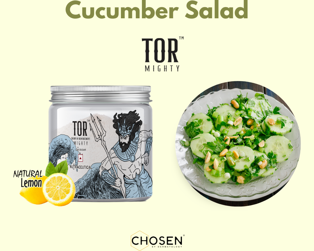 Cucumber Salad with TOR™ Mighty Marine Collagen Supplement 