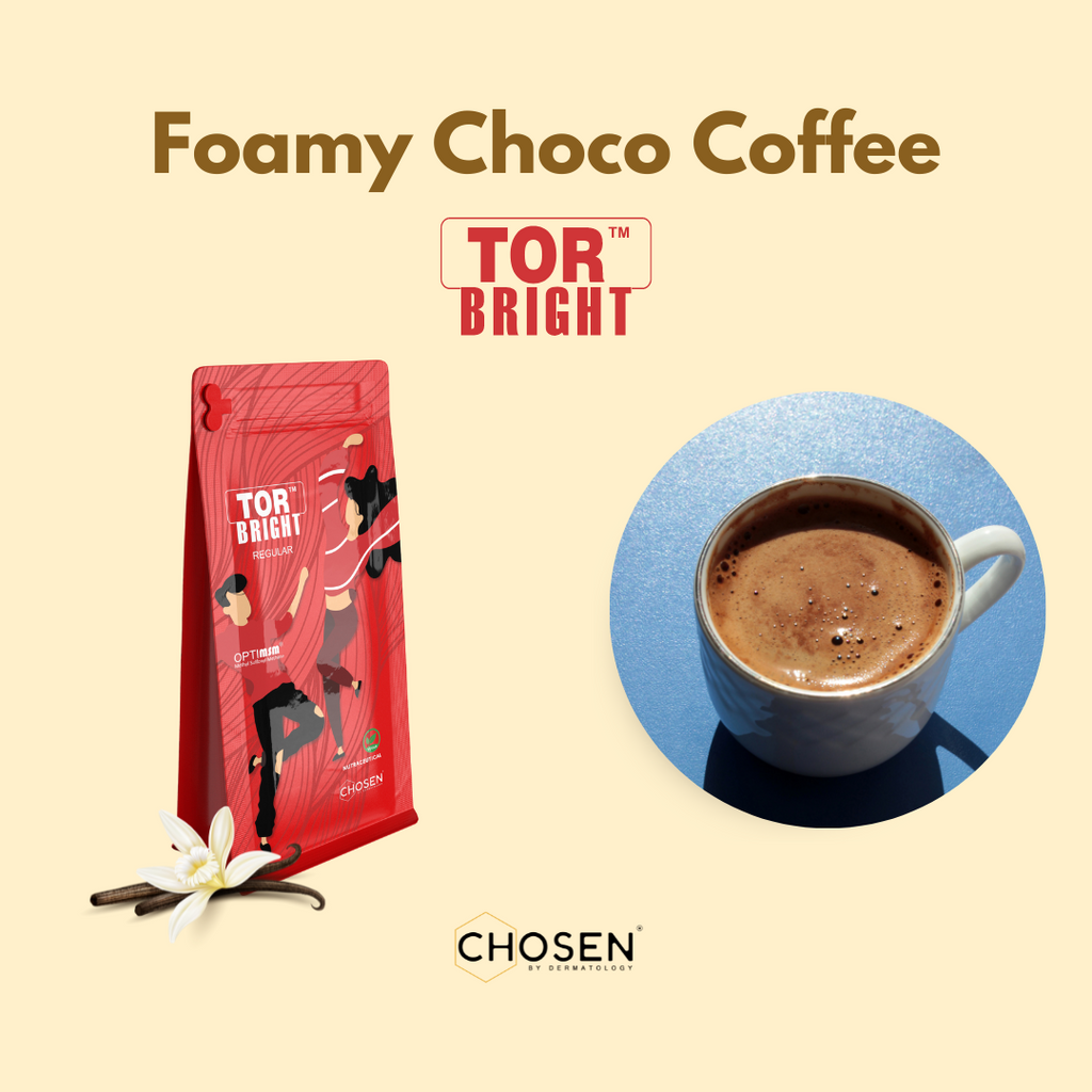 Foamy Choco Coffee with TOR™ Bright OptiMSM® Skin Supplement