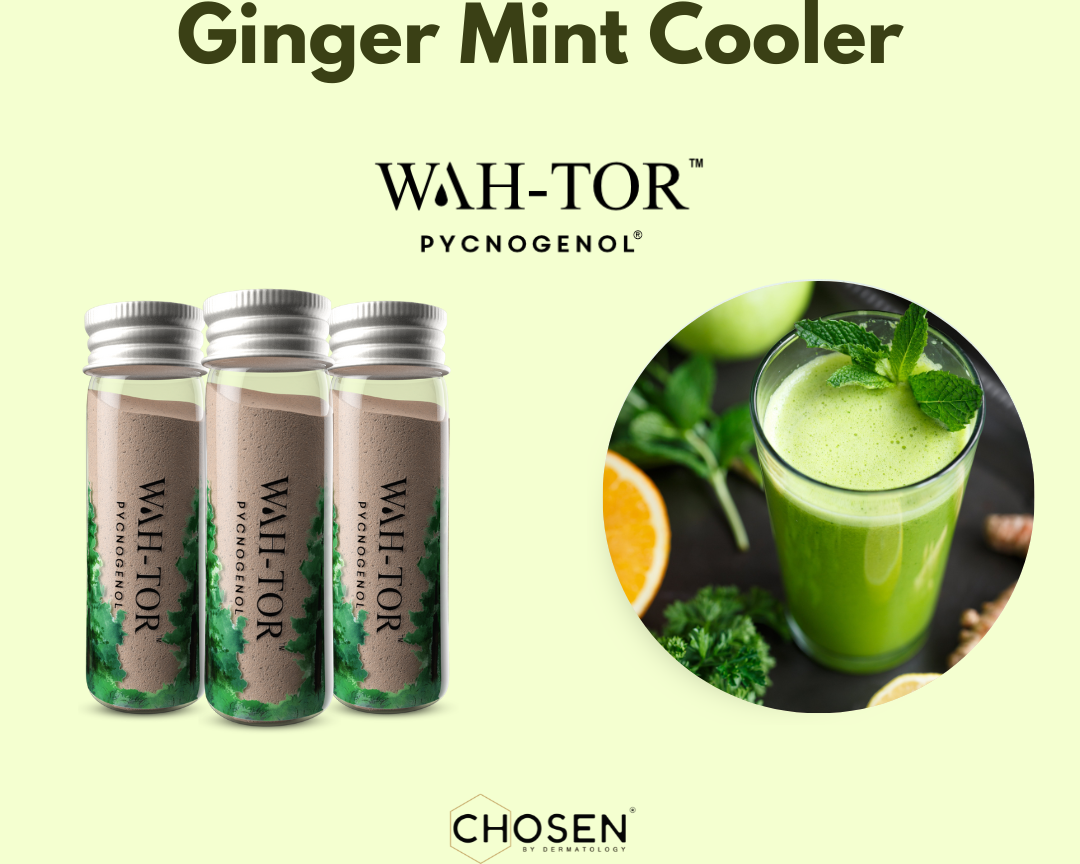 Ginger Mint Cooler with WAH-TOR™ Pycnogenol® Collagen Builder