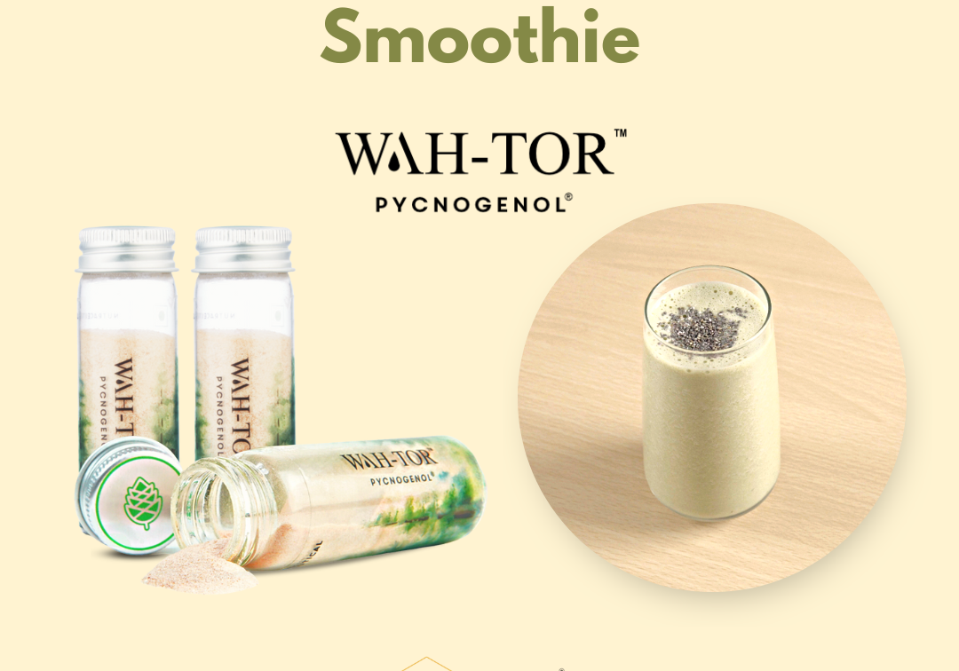 Green Matcha Smoothie with WAH-TOR™ Pycnogenol® Collagen Builder