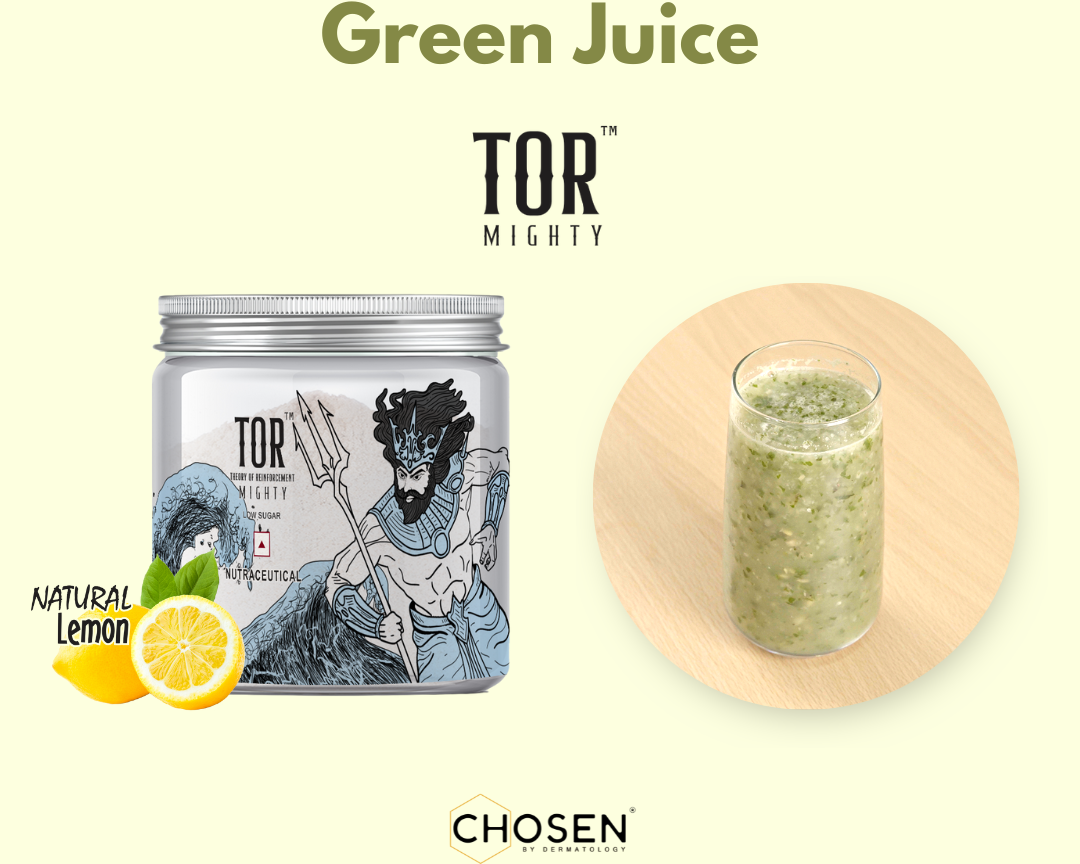 Green Juice with TOR™ Mighty Lemon Collagen Supplement