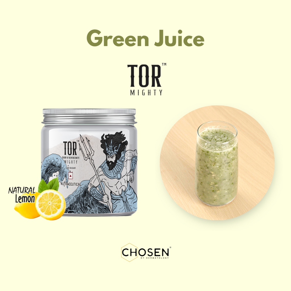 Green Juice with TOR™ Mighty Lemon Collagen Supplement