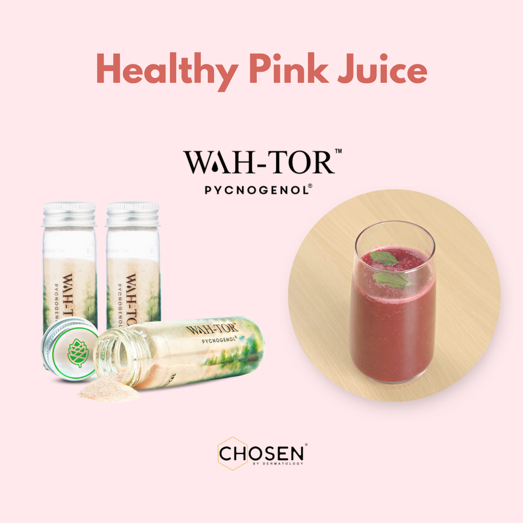 Healthy Pink Juice with WAH-TOR™ Pycnogenol® Collagen Builder