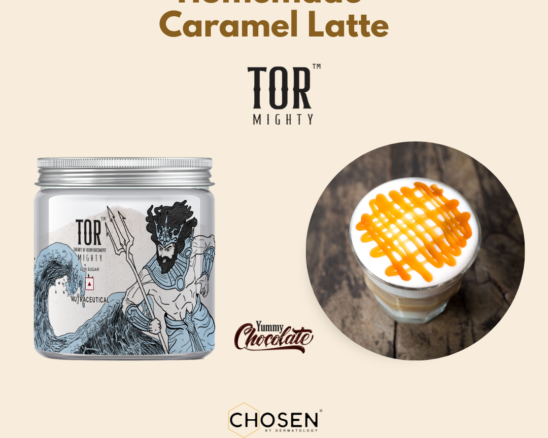 Homemade Caramel Latte with TOR™ Mighty Marine Collagen Supplement