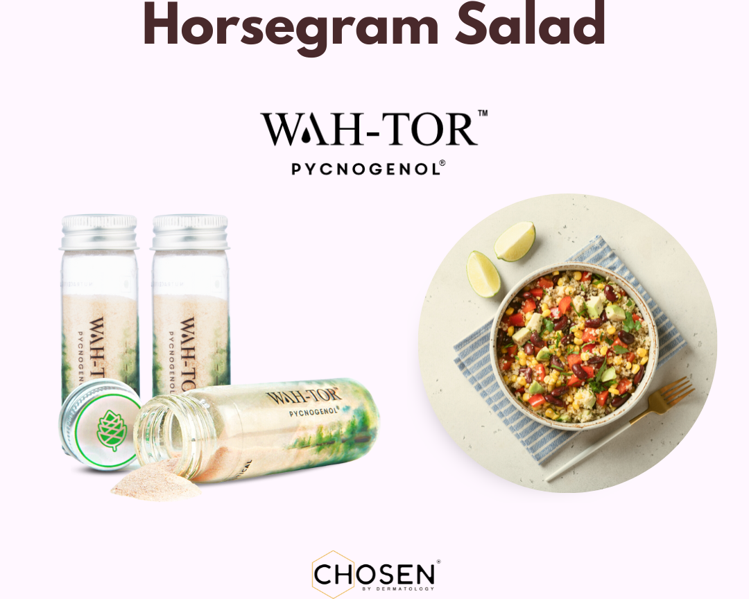 Horsegram Salad with Pycnogenol Skin Supplement
