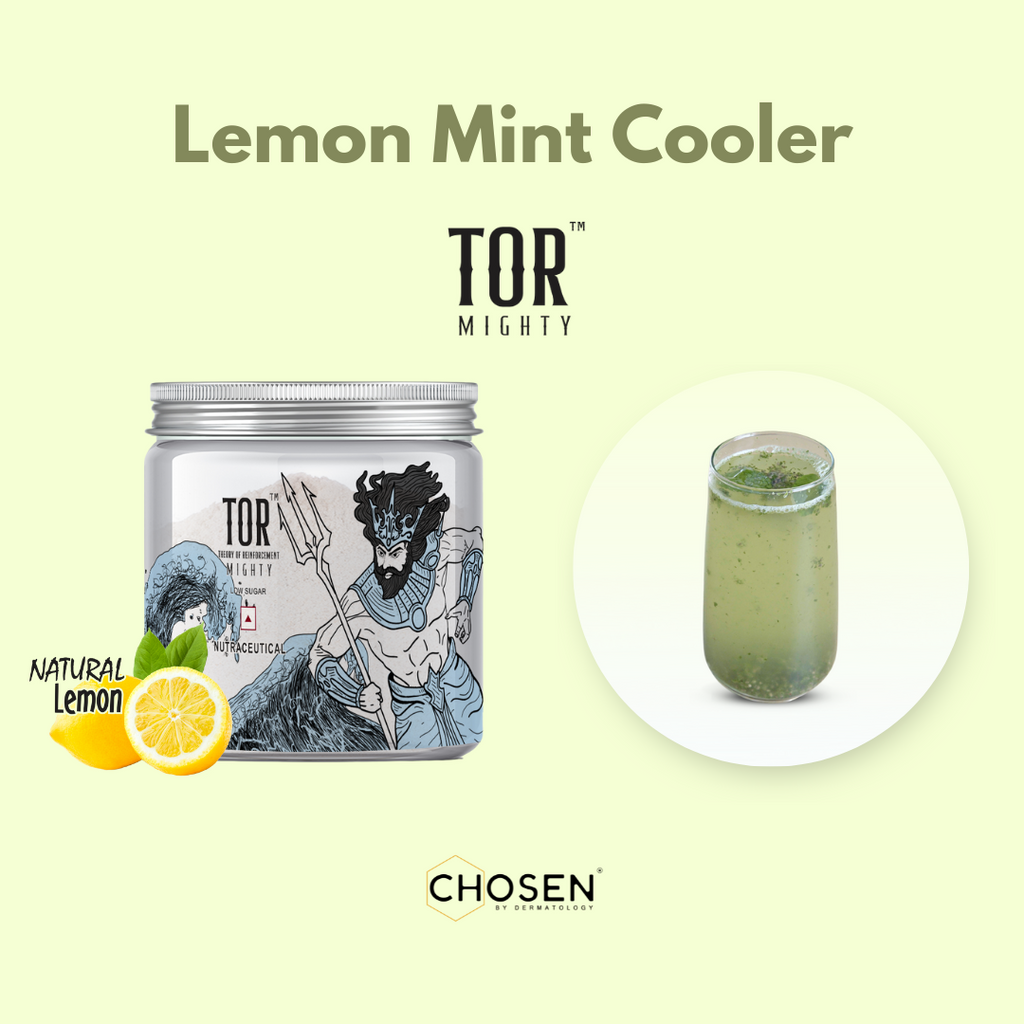 Lemon Mint Cooler with TOR™ Mighty Lemon Collagen Powder