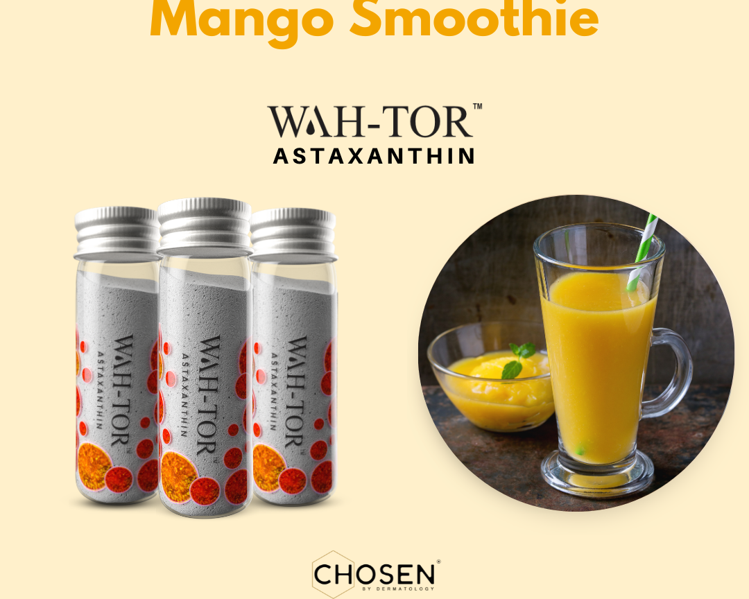 Mango Smoothie with Astaxanthin Powder