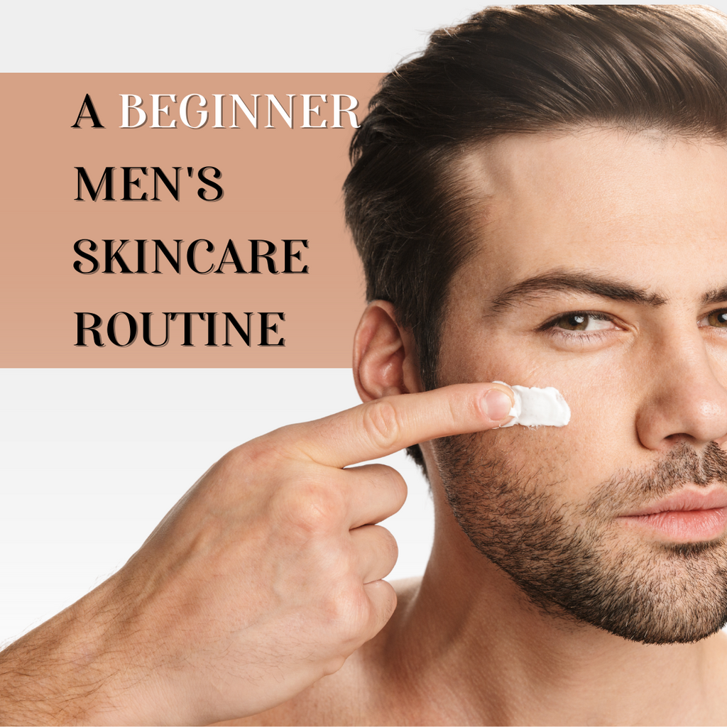 A beginner men's skincare routine