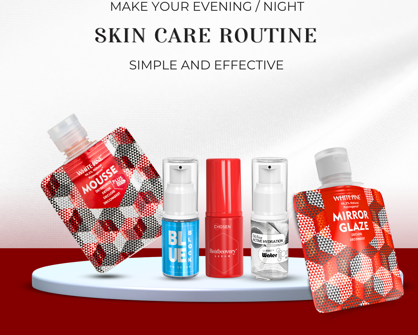Night skin care routine with the best serum for glowing skin