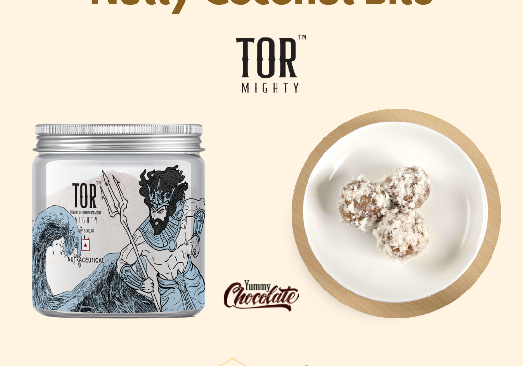 Nutty Coconut Energy Bites with TOR™ Mighty Chocolate Collagen Powder