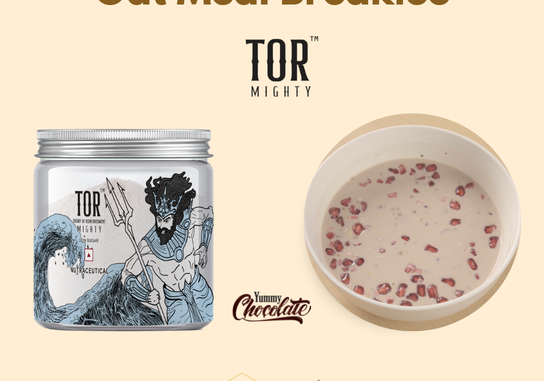 Oat Meal Breakiee with TOR™ Mighty Yummy Chocolate Collagen Supplement