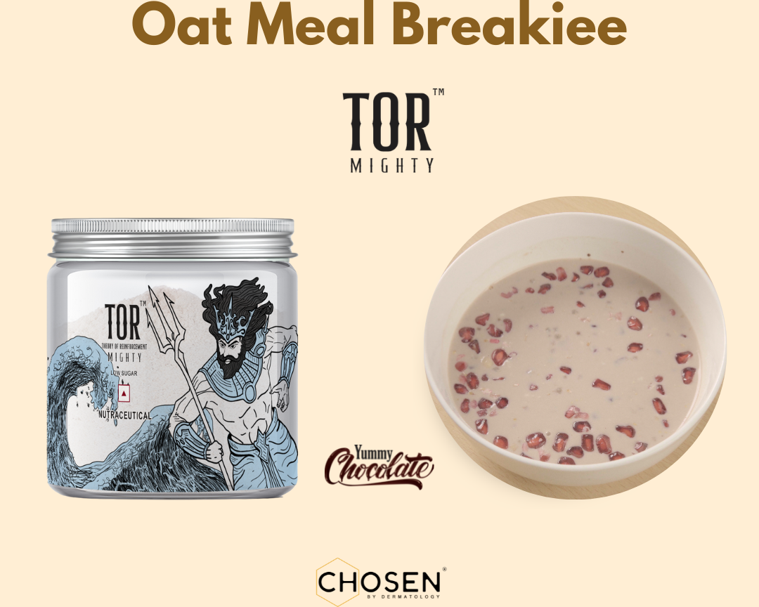 Oat Meal Breakiee with TOR™ Mighty Yummy Chocolate Collagen Supplement