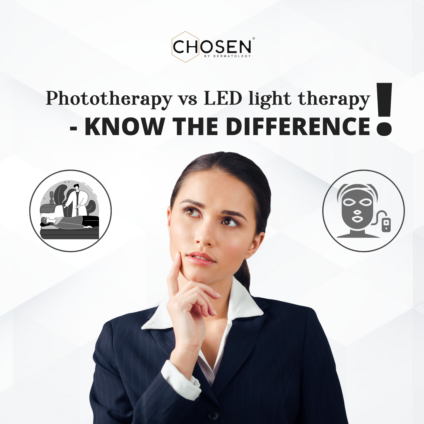 Phototherapy and LED light therapy - Don't get confused! – CHOSEN Store