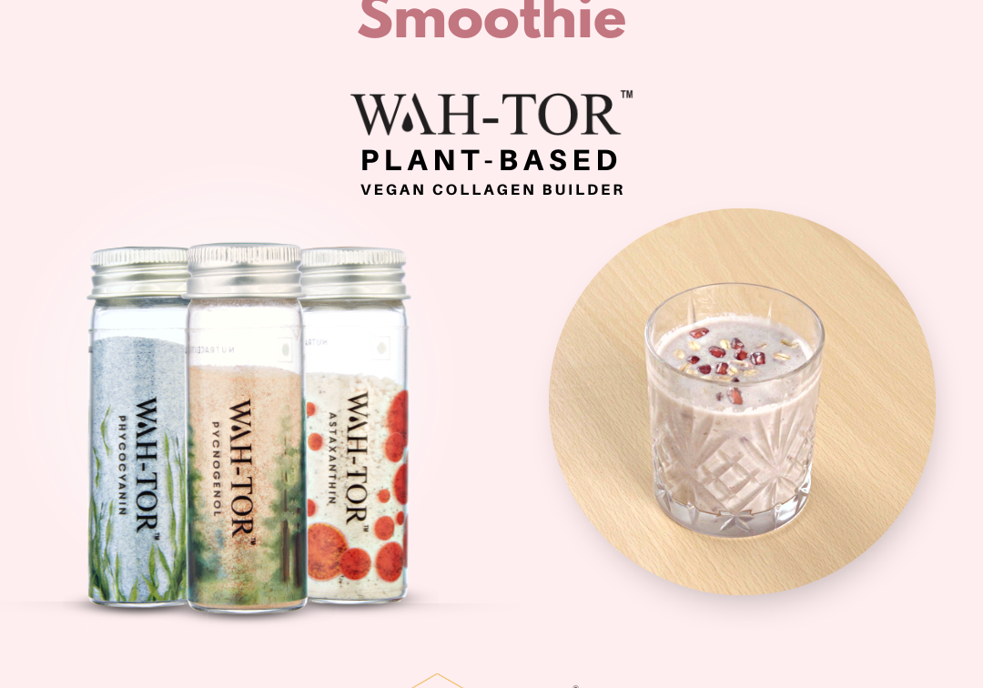 Pomegranate Oats Smoothie with WAH-TOR™ Collagen Builder
