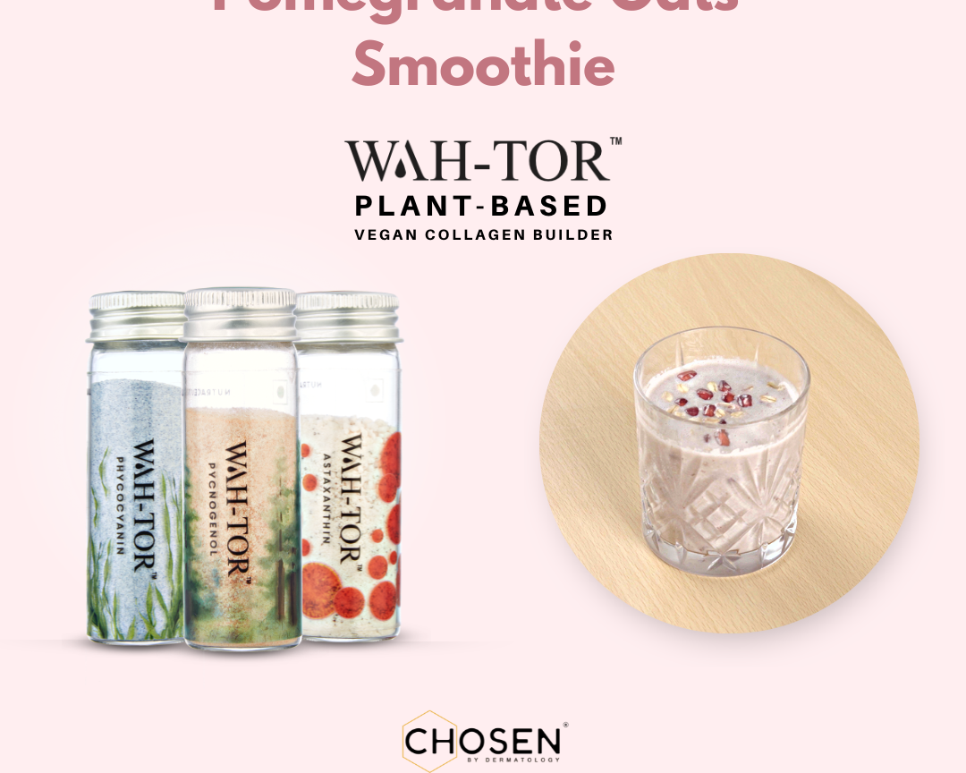 Pomegranate Oats Smoothie with WAH-TOR™ Collagen Builder