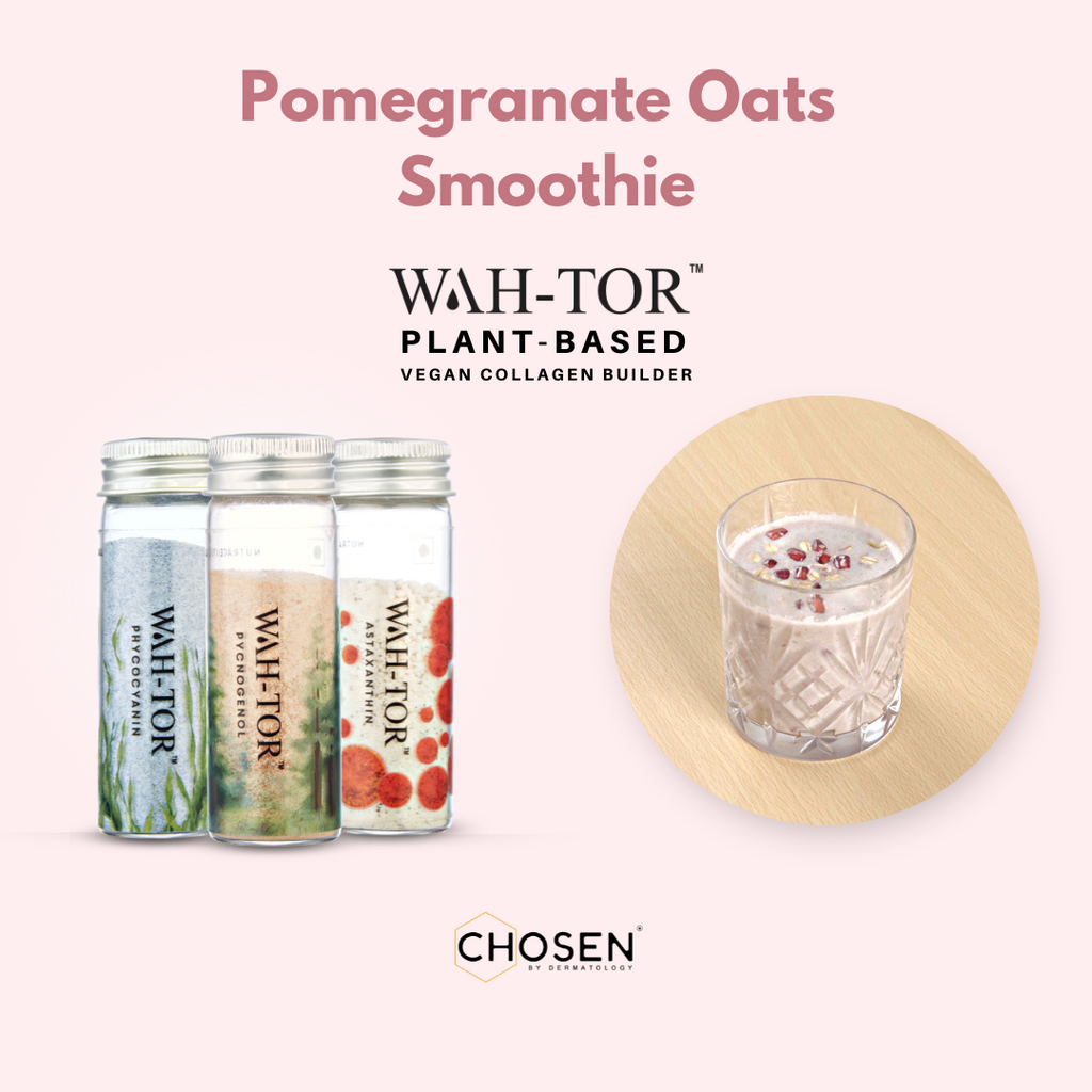Pomegranate Oats Smoothie with WAH-TOR™ Collagen Builder