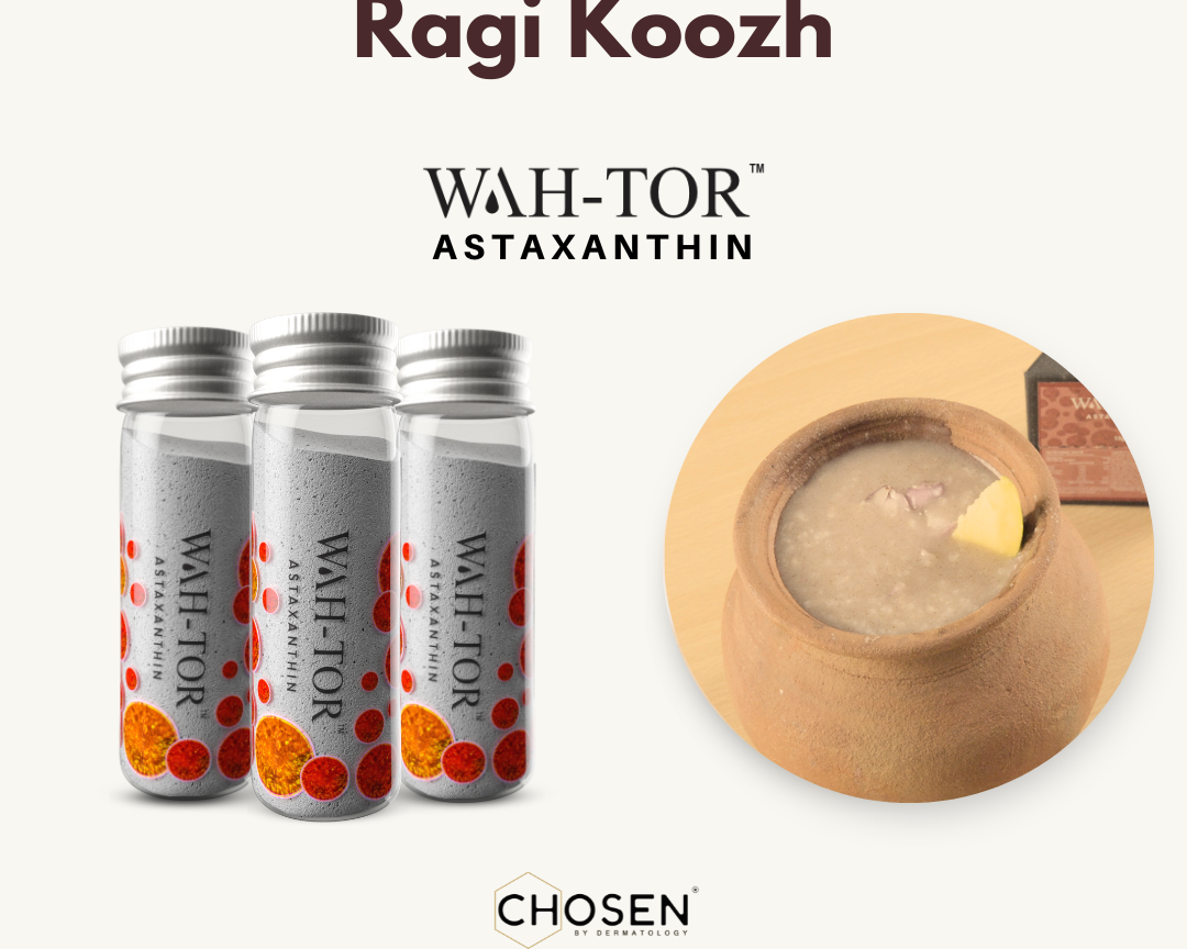 Ragi Koozh made with WAH-TOR™ Astaxanthin Collagen Builder