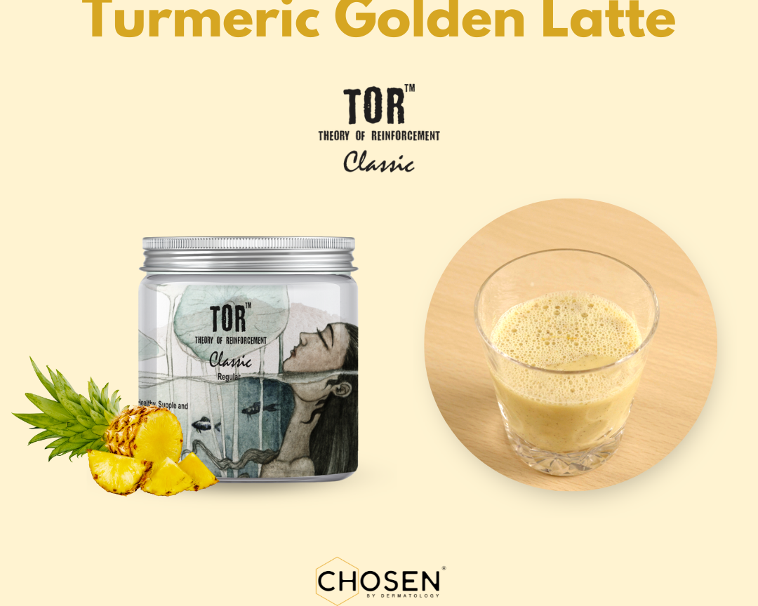 Turmeric Golden Latte with TOR™ Classic collagen supplement