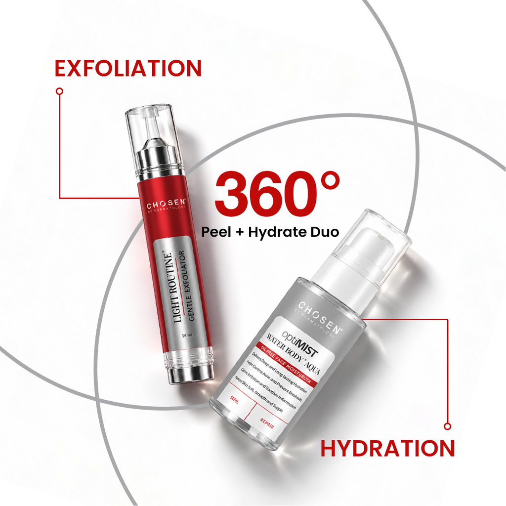 Light Routine® Gentle Exfoliator + OptiMIST WaterBody® Aqua