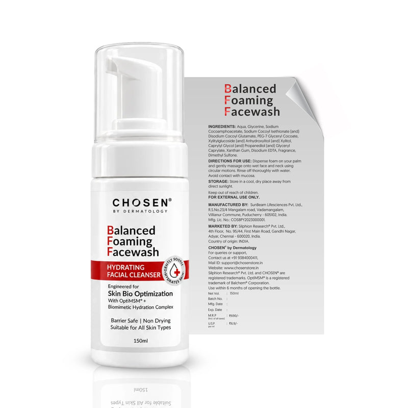 Balanced Foaming Facewash for All Skin Types & Sensitive Skin | CHOSEN