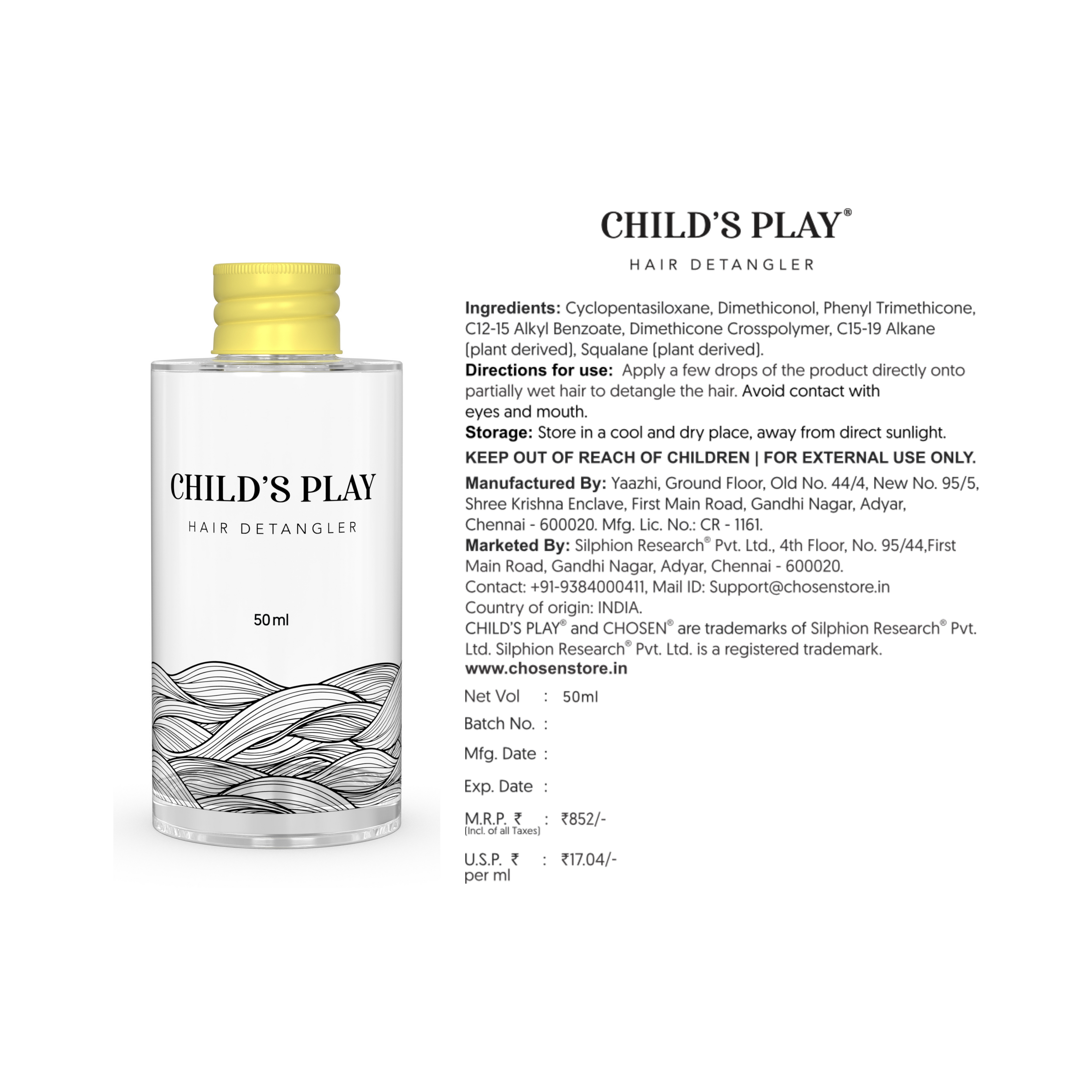 Child's Play Hair Detangler Serum