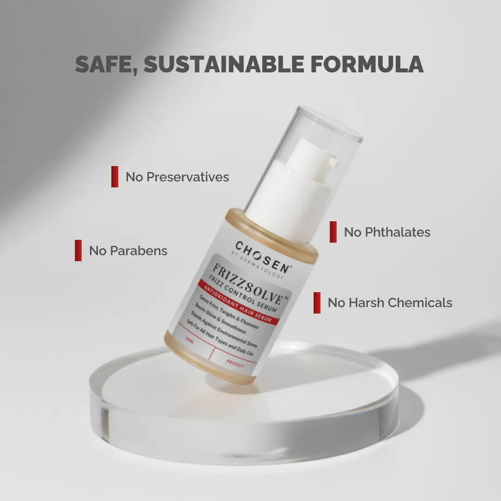 No Preservatives, No Parabens, No Phthalates and No Harsh Chemicals