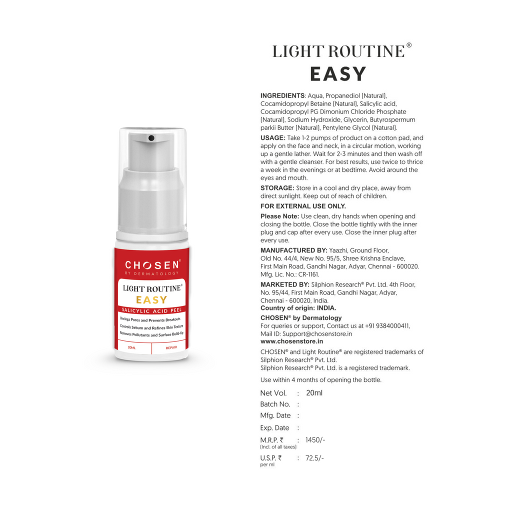 Light Routine® Easy Salicylic Acid Peel for Acne – CHOSEN Store