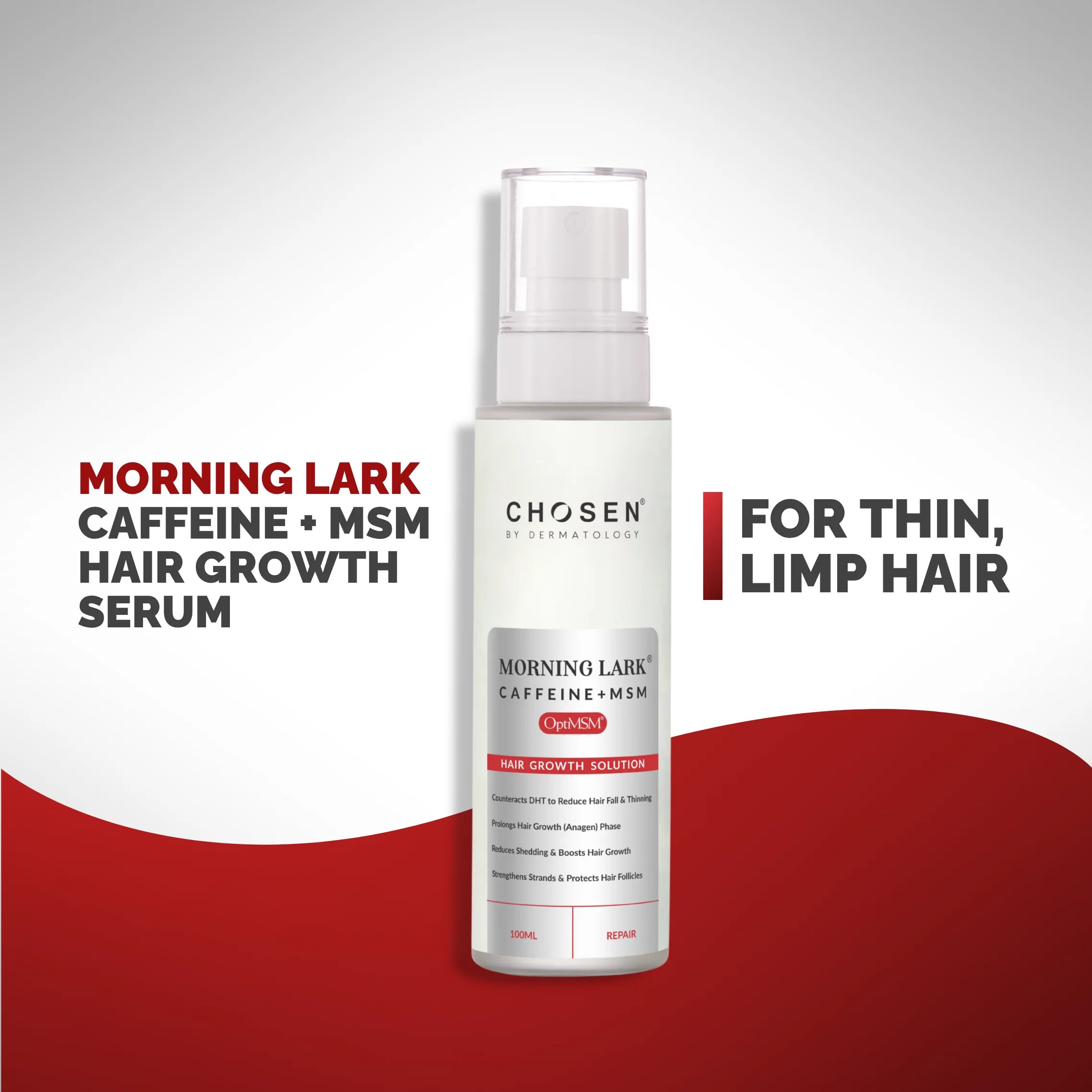 Morning Lark® Caffeine + MSM Hair Growth Solution