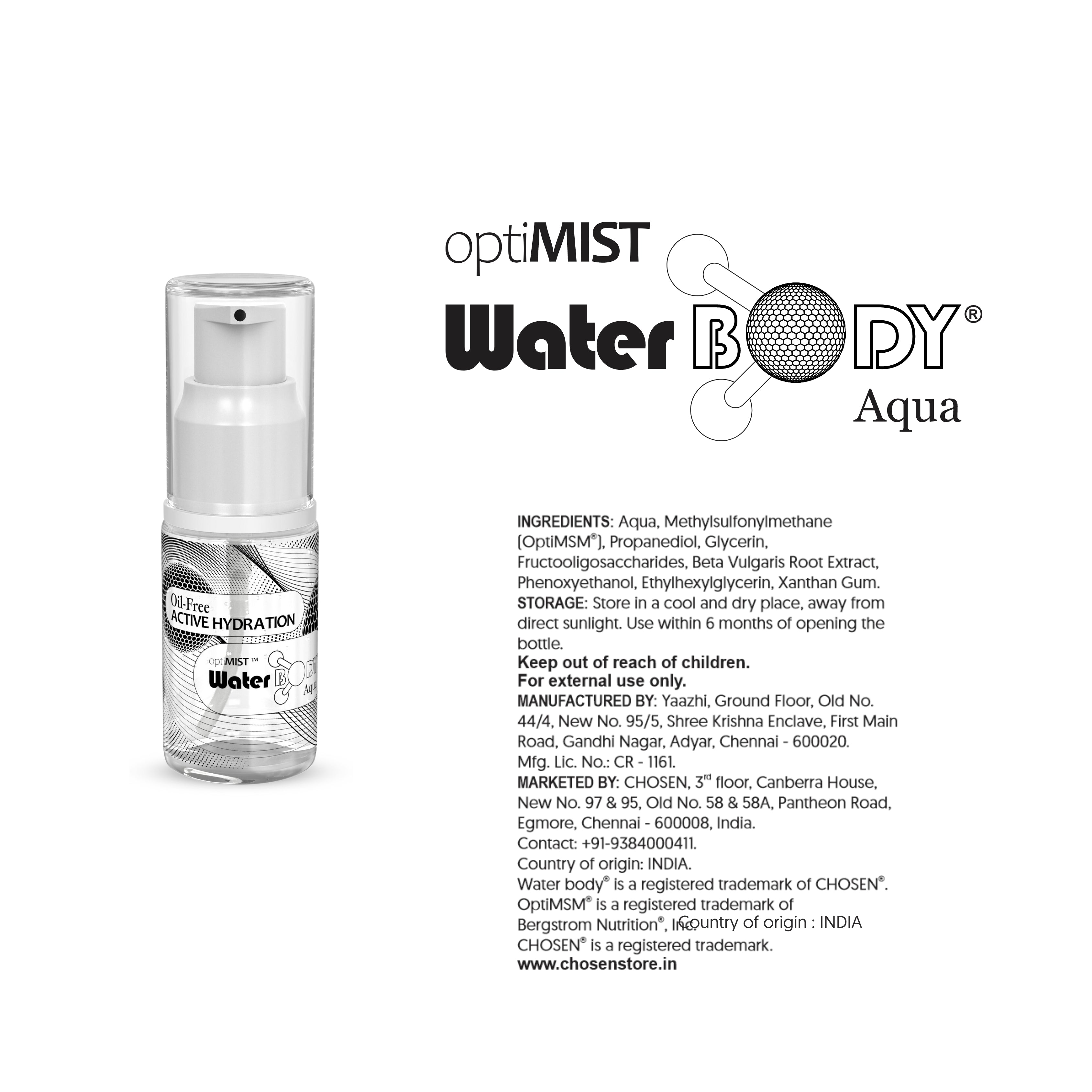 OptiMIST WaterBody Aqua Face Moisturizer