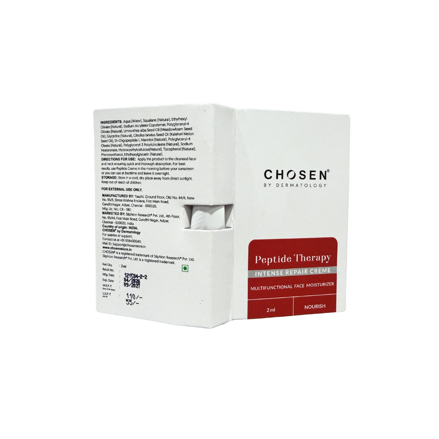 Peptide Therapy Intense Repair Creme 2ml (Redeem for 126 Zola Points)