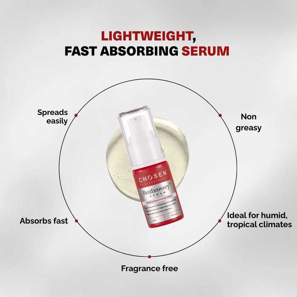 Redcovery Serum-Lightweight and fast absorbing