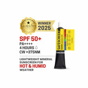 Marina sunscreen tube with swatch