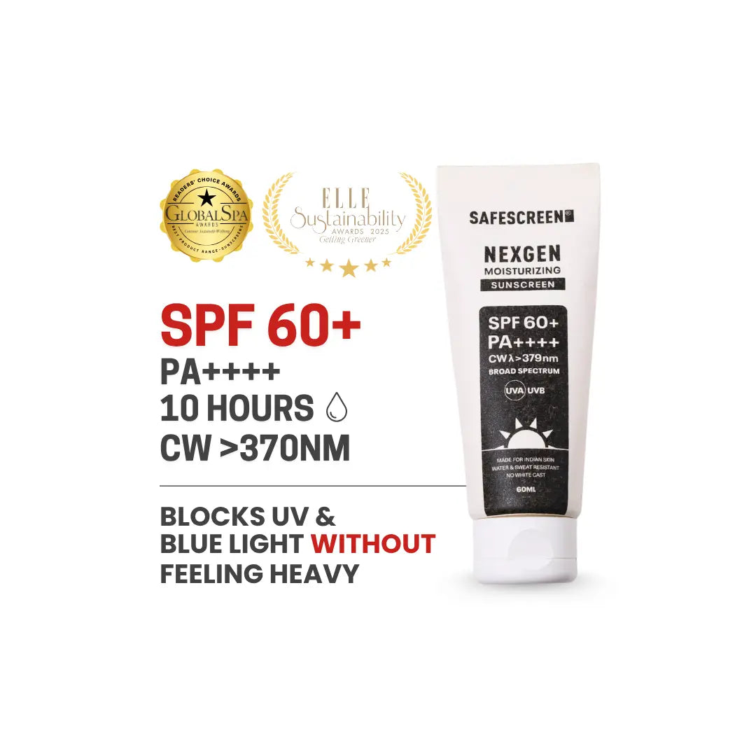Sunscreen Nexgen tube with swatch